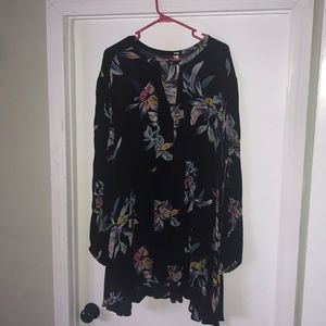Modern floral free people tunic